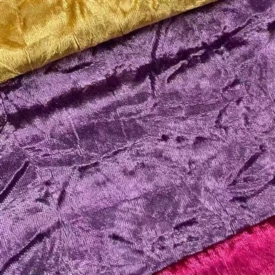 Warp strikket knust italiensk velour møbelstof