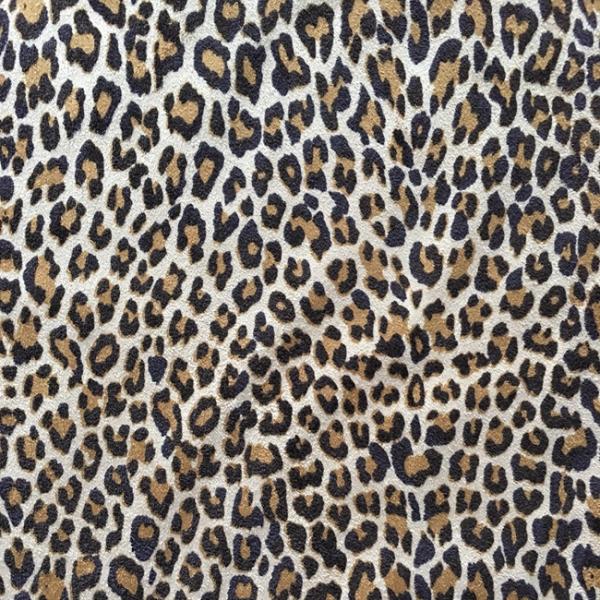 Leopard fløjlsstof