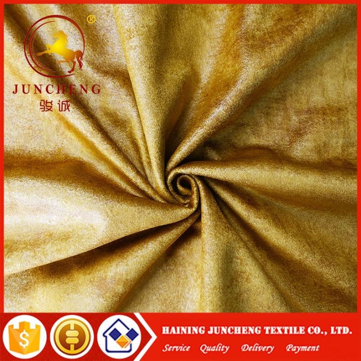 Printed Bronzed Holland Velvet With Fleece Backing