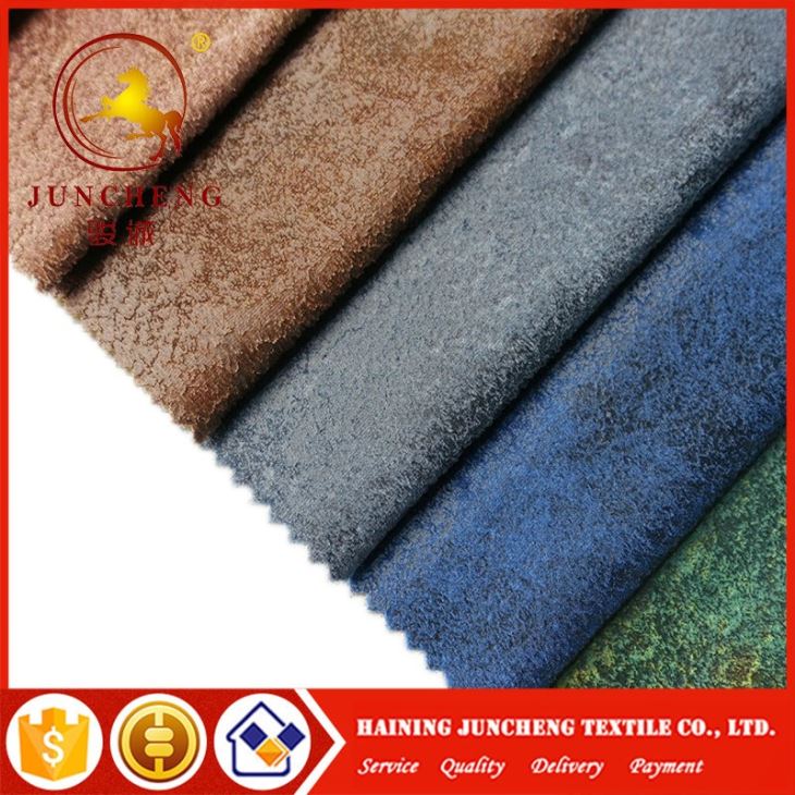 Printed Bronzed Holland Velvet With Fleece Backing