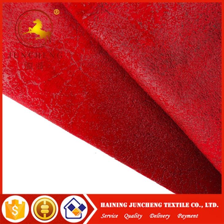Stylish High Weight Embossed Holland Velvet With Fleece Backing